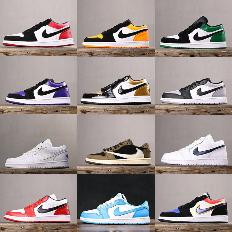 

Nike Air Jordan 1 Low 1X Nike SB low Sneakers Basketball Shoes Shadow paint Splatter University Blue SE Washed Denim Travis Scott x OG TS SP