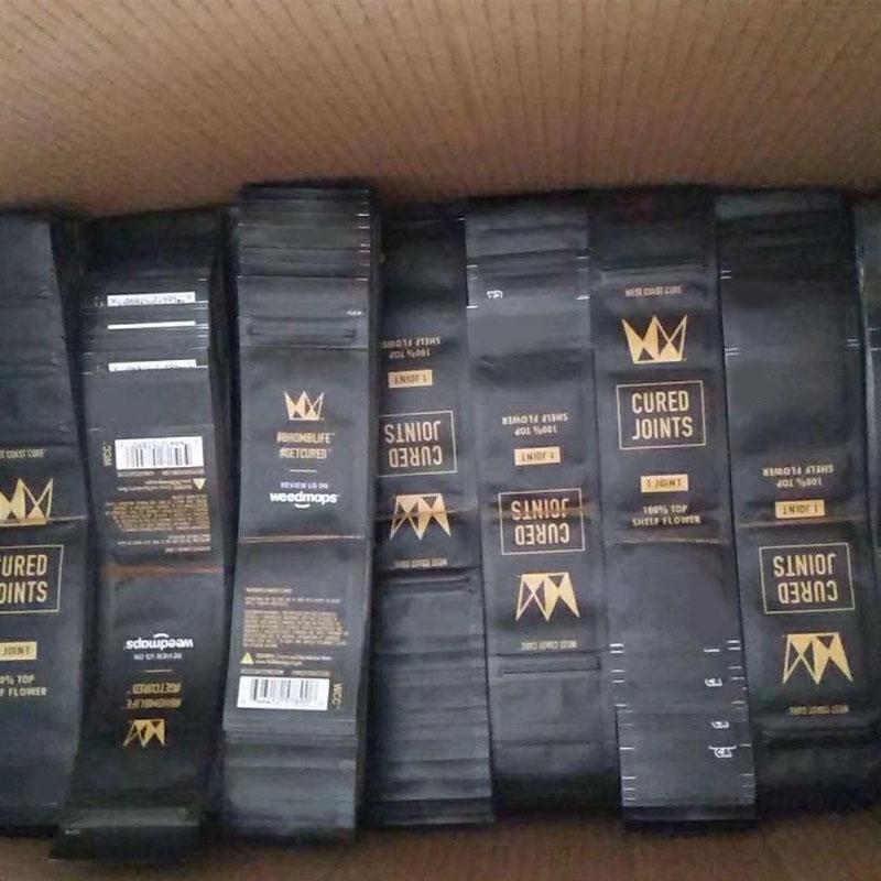 

new!West Coast Cured Joints Package BAGs Packaging Maylar bag Pre-rolled tubes