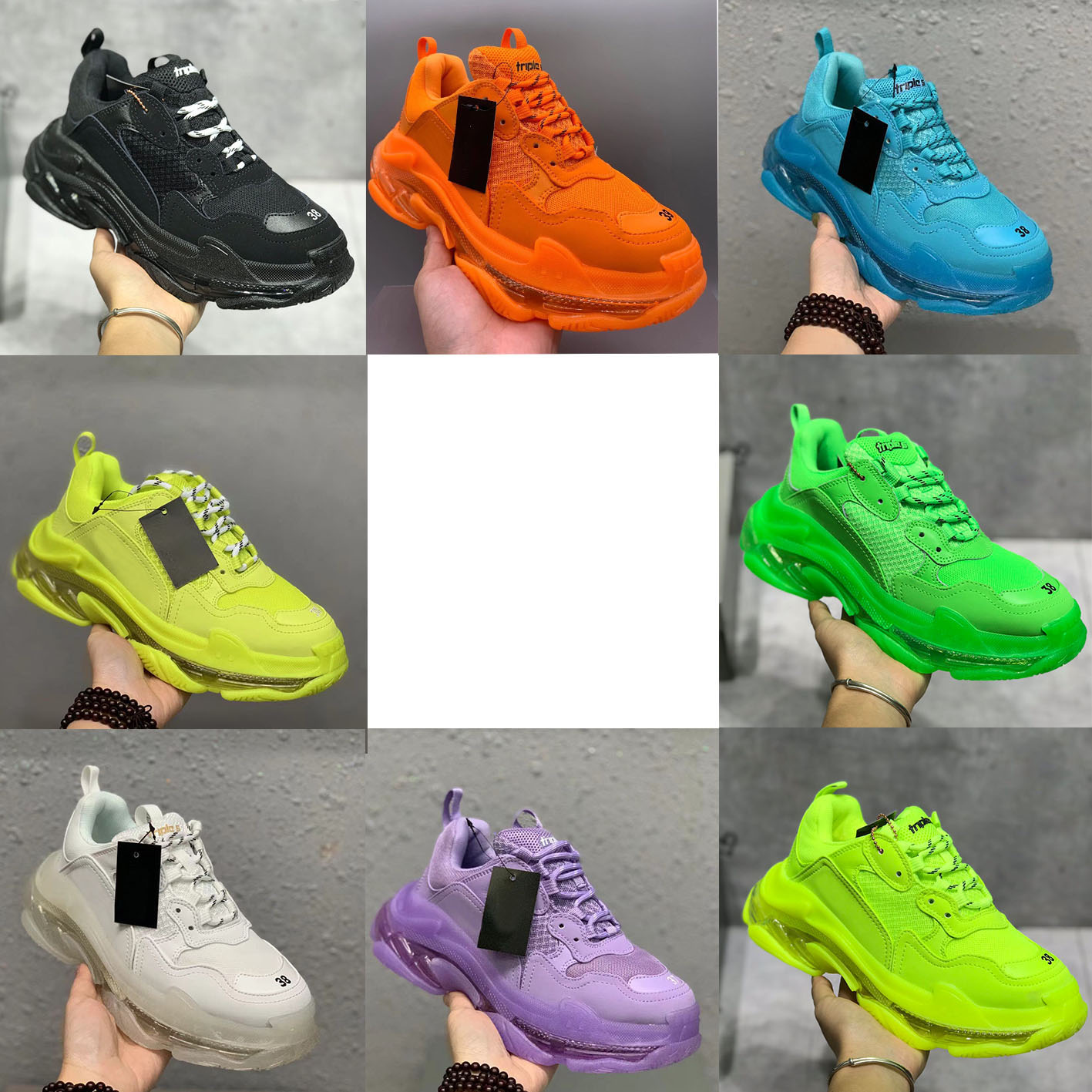 

2021 Women Platform Casual Shoes Men Clear Sole Sneakers Top Designer Couples Runners Trainers sneaker shoe with box size 36-45