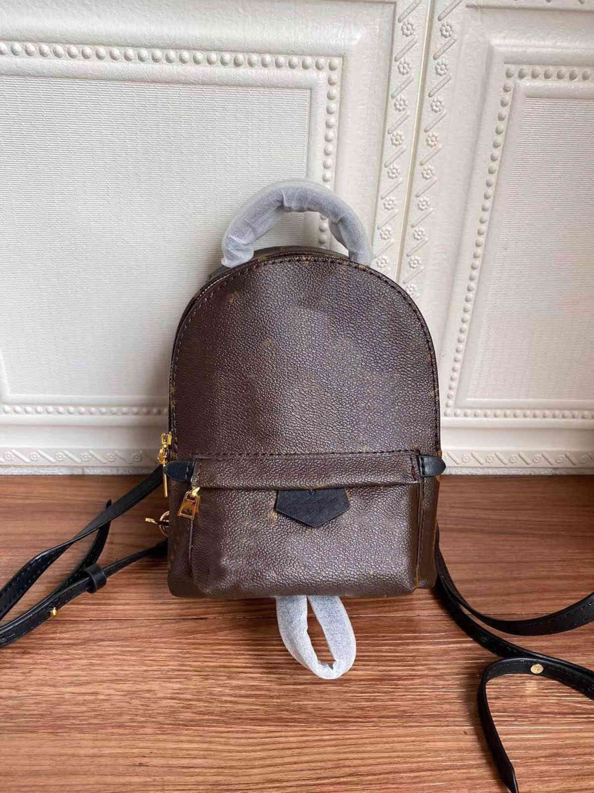

Backpack Luxury Women Purses Handbags Fashion Designers Backpacks School Bags Shoulder Bag Classic StudentBag Embossed Flowers LLRE, 1# shoe box