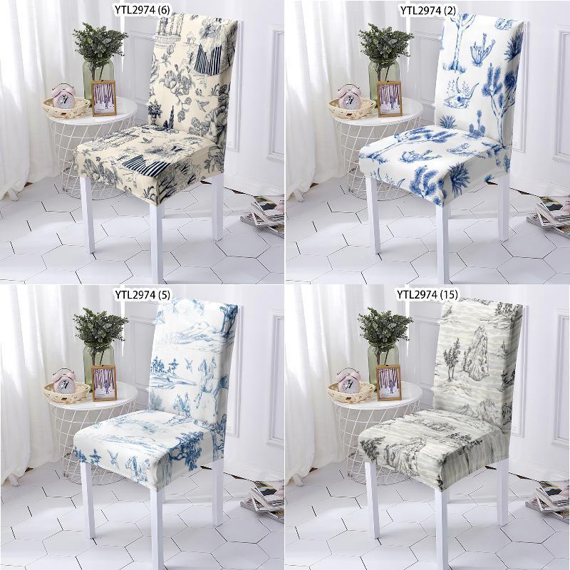 

Chair Covers Black And White Printing Stool Wedding Director Desk Cover Dining Room Armchair