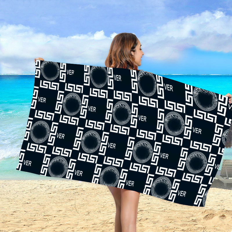 

Soft White Home Water Absorption Beach Towel Adult Children Bathtowel Alphabet Bath Towels, See details