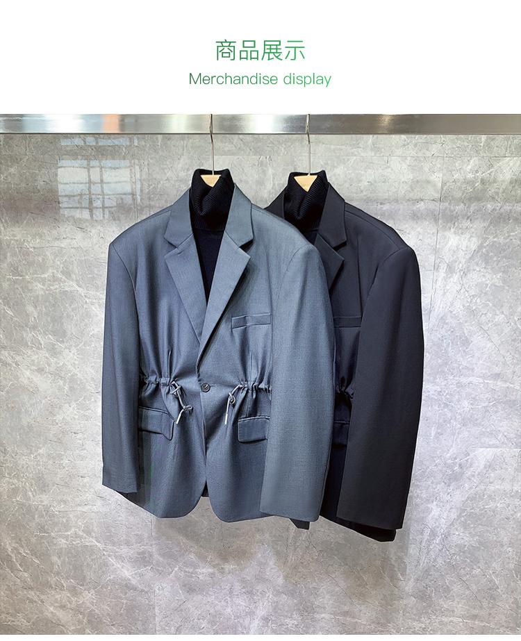 

Men's Suits & Blazers Rk346 Fashion Coats Jackets 2021 Runway Luxury European Design Party Style Clothing, Black