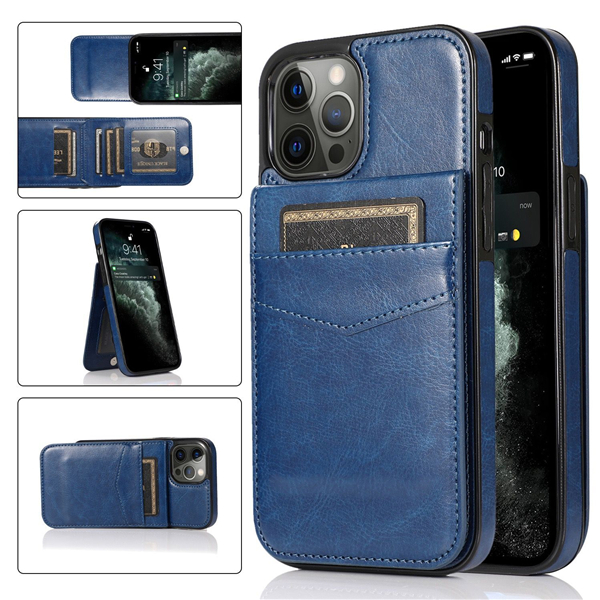 

Phone Cases with buckle Flip Card Slot Wallet Stand PU Leather Case Cover for iPhone 12 11 pro max xs xr 5 6 7 8 Samsung S21 S20 S10 S8 NOTE 10 Plus Lite 20 Ultra huawei, Blue