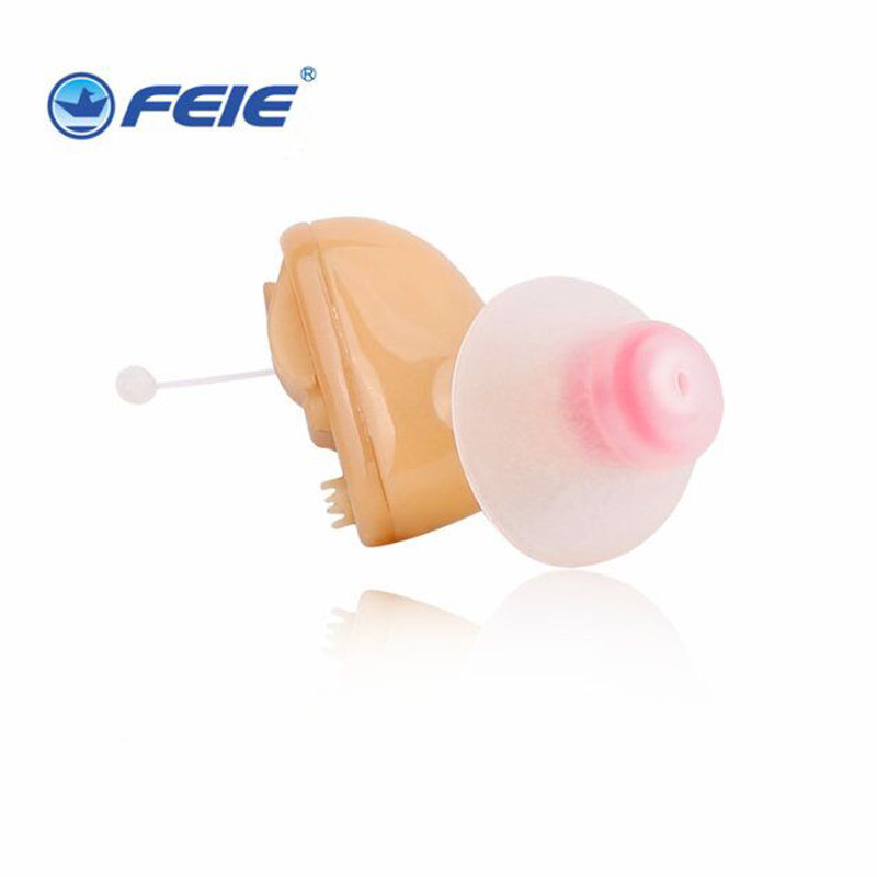 

Cheapest Digital CIC Hearing Aids Invisible Earphones For Deaf 2 Channel S-100A Portable Headphones hearing deviceScouts