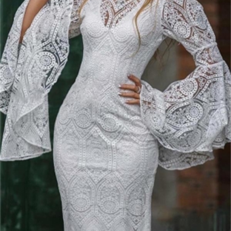 

2021 New Abiye Knee Length Short Lace Cocktail Es with Embroidery High Neck Sheath Robe De Soriee Sexy Prom Party Gowns Kq8b, White