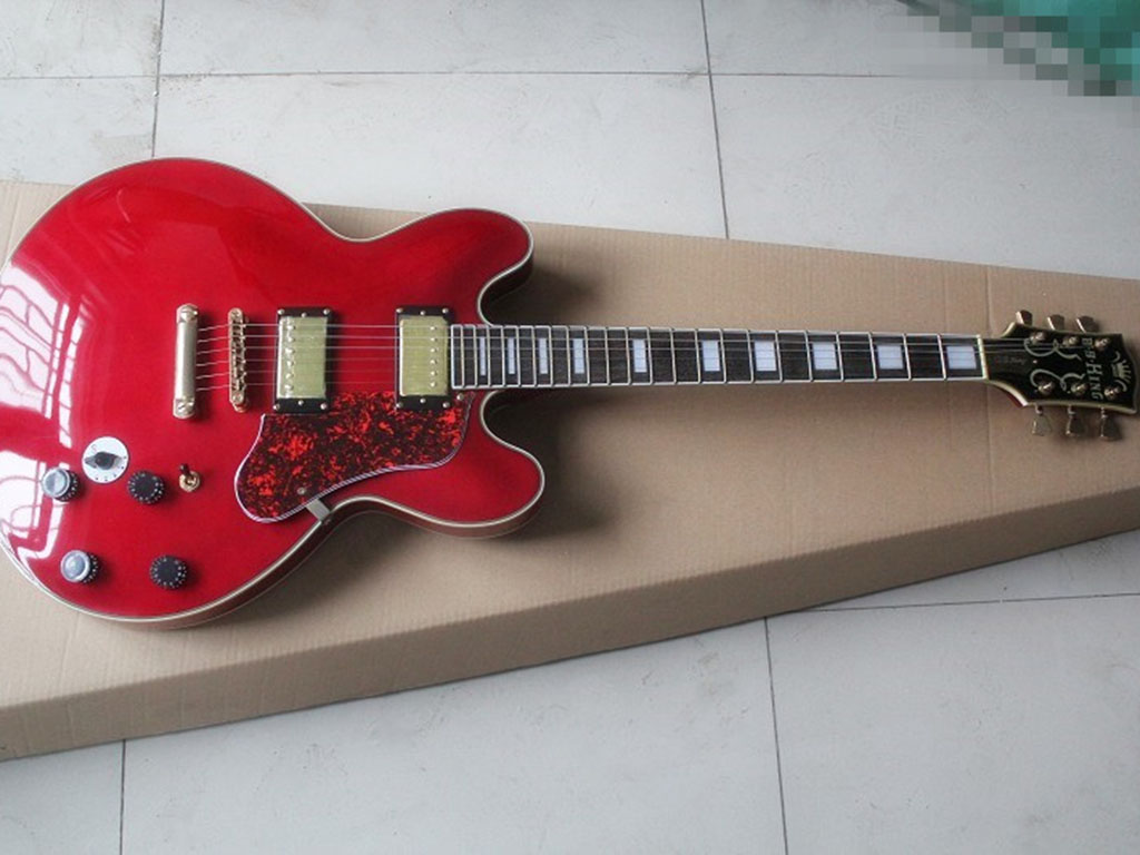 

Crown electric guitar red guitar with QTP five-step tone conversion
