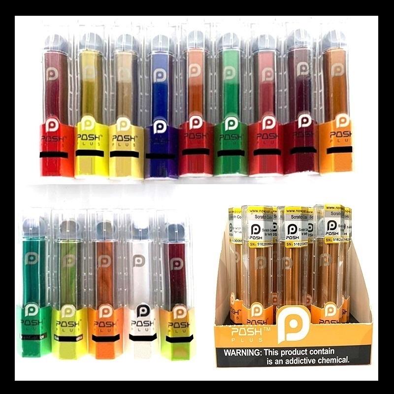 

Newest POSH PLUS Disposable Device Kit Vape Pen 280mAh 2.0ml Prefilled Pods Cartridges Starter Kits Disposable Portable ecig Vapor