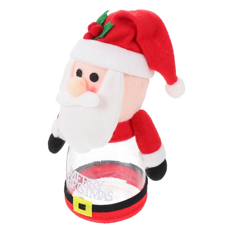 

Christmas Decorations 1pc Creative Candy Tank Lovely Santa Cartoon Gift Jar