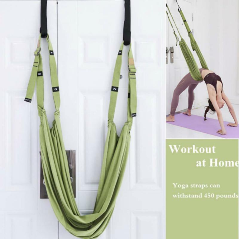 

Yoga Strap Accessories Wall Rope Gym Sport Hammock Stretch Auxiliary Trainer Pull Home Yoga Belt Fitness Equipment Body Building
