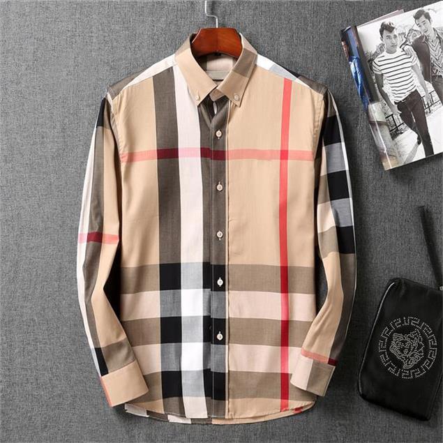 

2021 luxury designer fashion men's shirts long sleeve business casual brand spring slim shirt -3XL#108, White;black