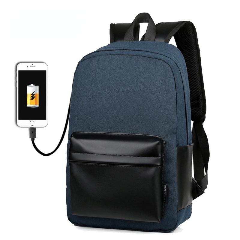 

Backpack Business USB Multifunctional Simple Waterproof Nylon Student Travel Man Computer, 03