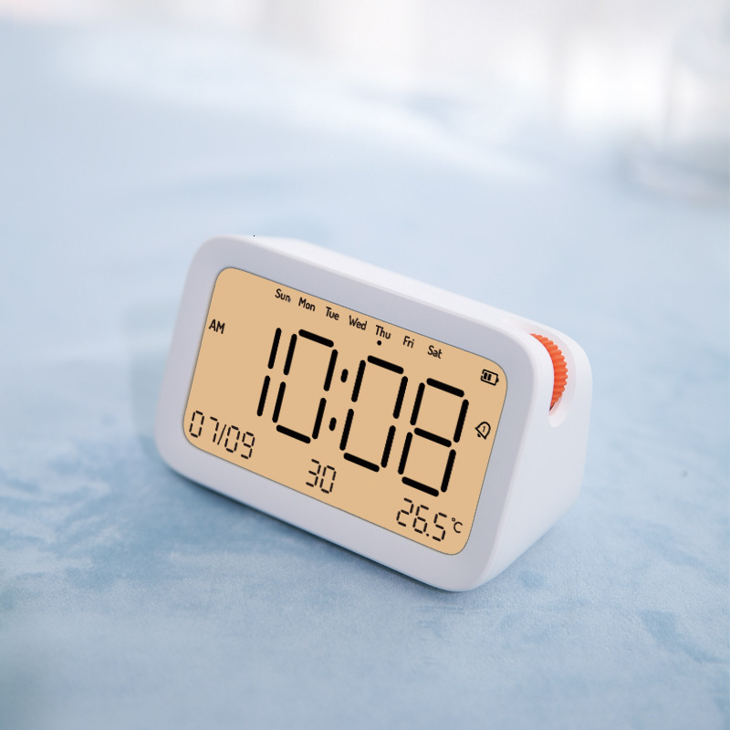 

orange point alarm creative multifunctional intelligent bluetooth charging electronic digital clock student with temperature date