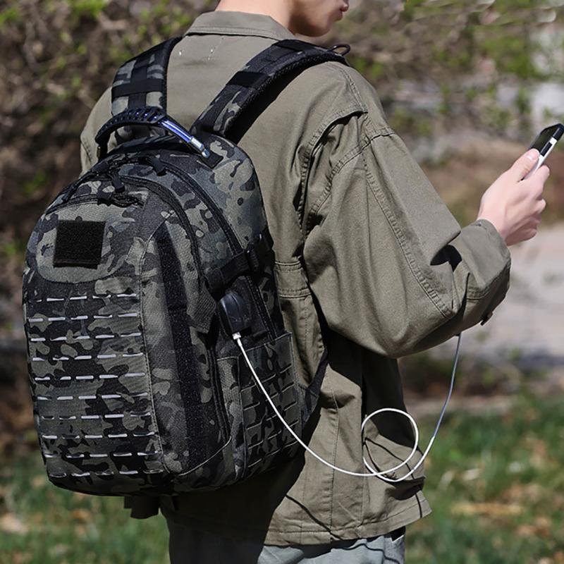 

Backpack Siweite 45L Outdoor Multifunctional Combination Oxford Waterproof Cloth Fashion City Computer Camouflage, Beige