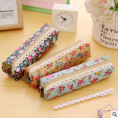 

Floral Pen Bag Stationery Canvas Pencil Organizer Flower Pen Bags 1221805