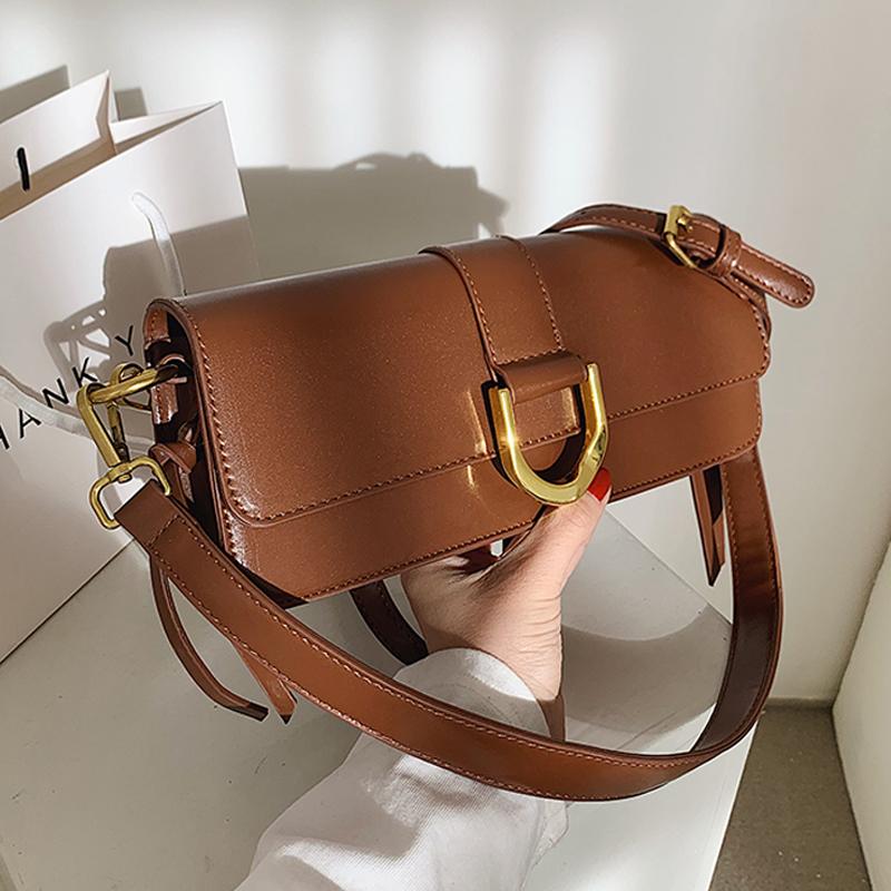 

Small PU Leather Crossbody Shoulder Bags for Women 2021 Fashion Design Hand Bag Sac A Main Female Crossbody Bag, White