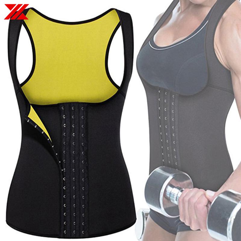 

Women's Shapers HEXIN Women Sweat Neoprene Sauna Vest Weight Loss Tummy Fat Burn Slimming Shapewear Thermo Workout Body Shaper Tank Top, Black