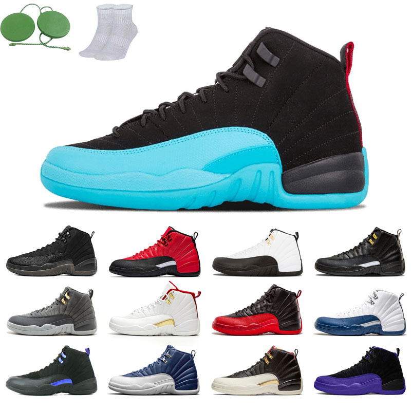 

12s man basketball shoes winterized wings University Gold Blue the master taxi reverse flu game o-black Michigan light gamma french FIBA Dark grey concord CNY stone, Gamma blue