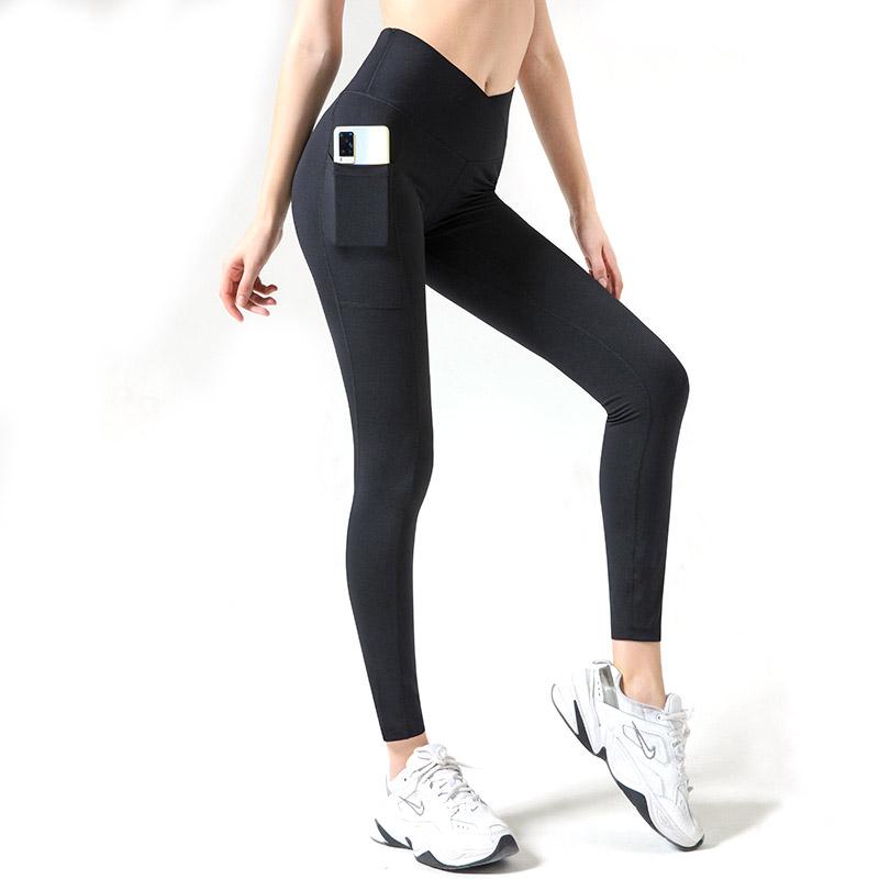 

Yoga Outfit Women Leggings High Waist Pocket With Side Pockets Soft Pant Comfortable And Breathable Legging Workout
