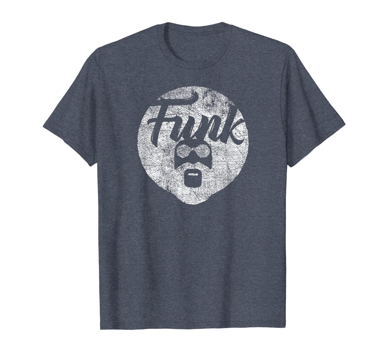 

funny cool funk head music graphic t-shirt, White;black
