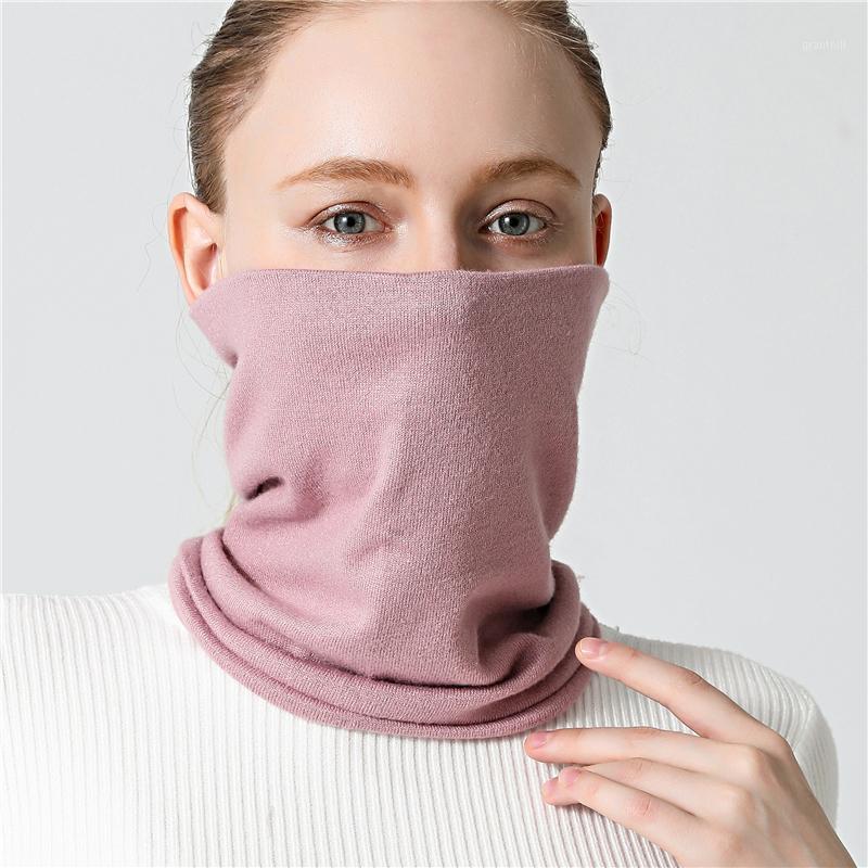 

Scarves 2021 Ring Winter Neck Scarf Lady Solid Cotton-like Collar Women Men Warm Children Bandana Snood Infinity Magic Neckscarf, Blue;gray