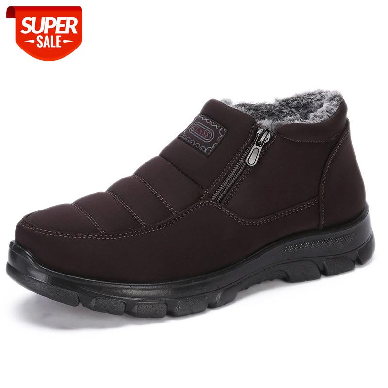

2020 Men's Winter Boots Snow Working Shoes Casual Comfortable Boots Men Chunky Fashion Shoes For Man Botas Mujer #km8L