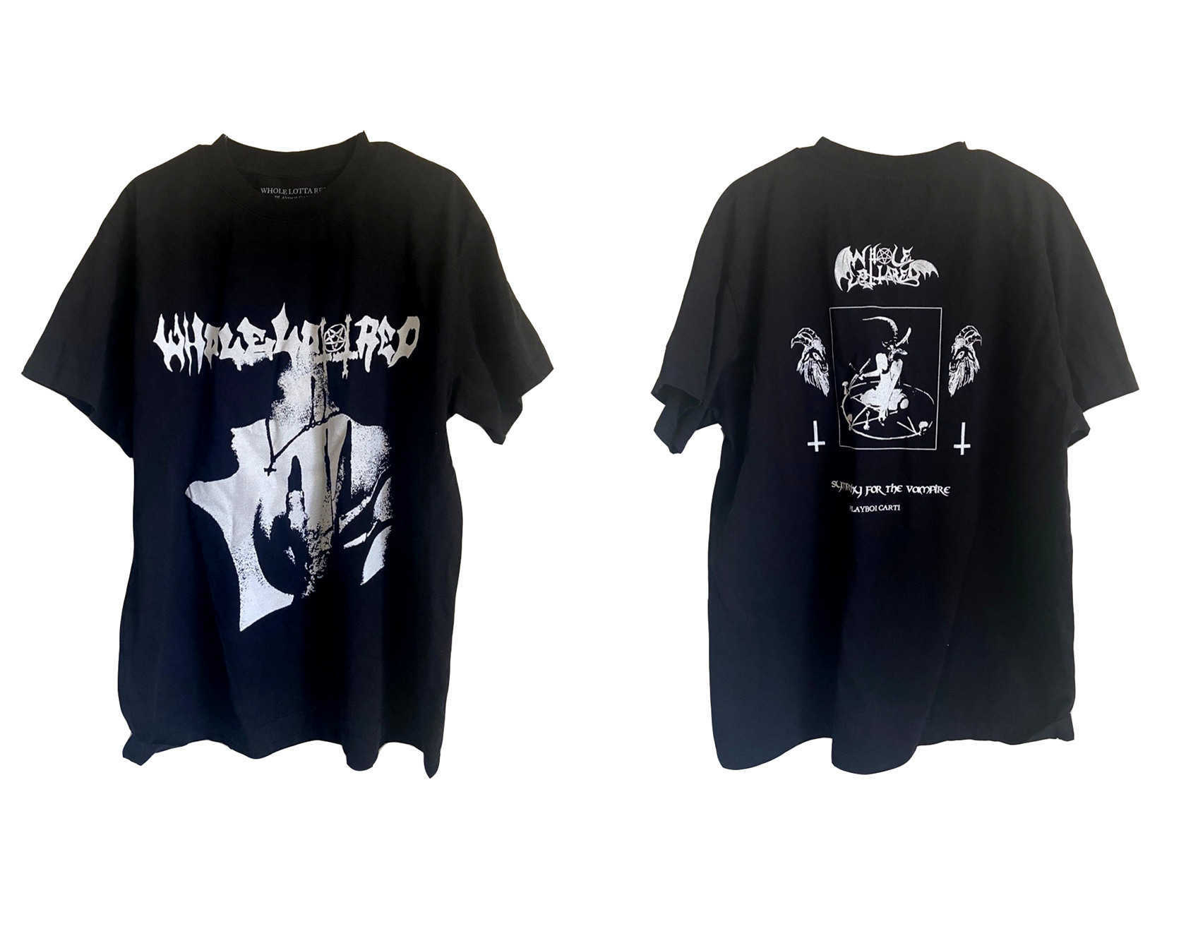 

Men' Tees Fla independent playboi Carti whole lotta red peripheral magic claw loose short sleeve T-shirt, Black