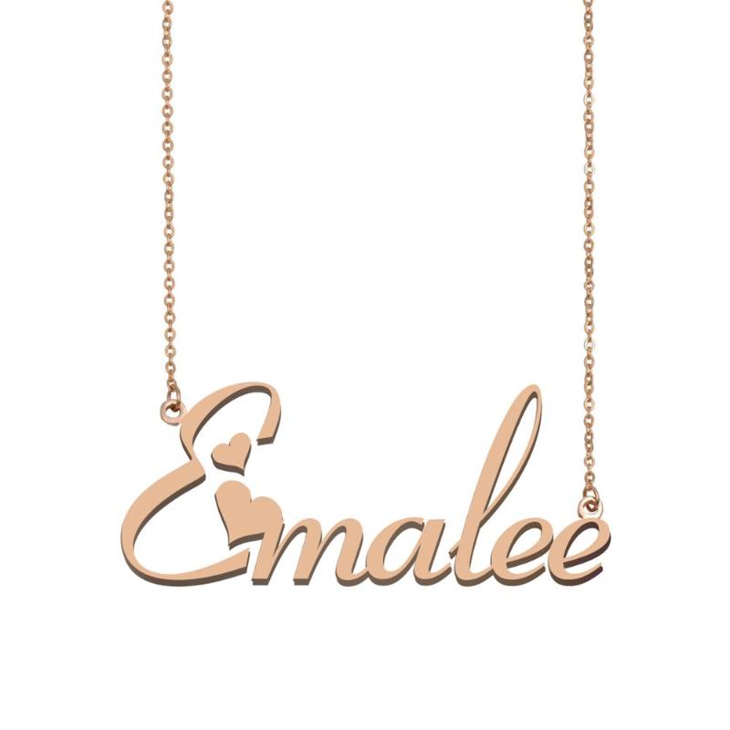 

Pendant Necklaces Emalee Name Necklace Custom Nameplate For Women Girls Friends Family Birthday Wedding Christmas Mother Days Gift