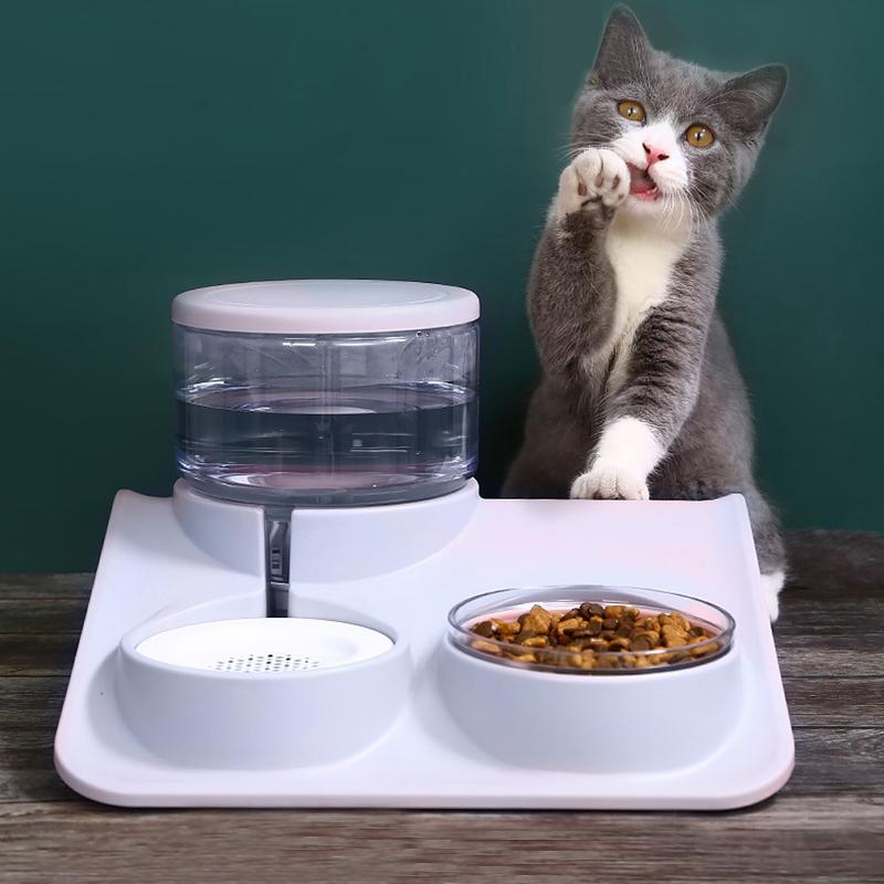 

Cat Bowls & Feeders Water Bowl For Dogs Feeder Cats Food Automatic Continuation Drinking Waterer Dog Accessories