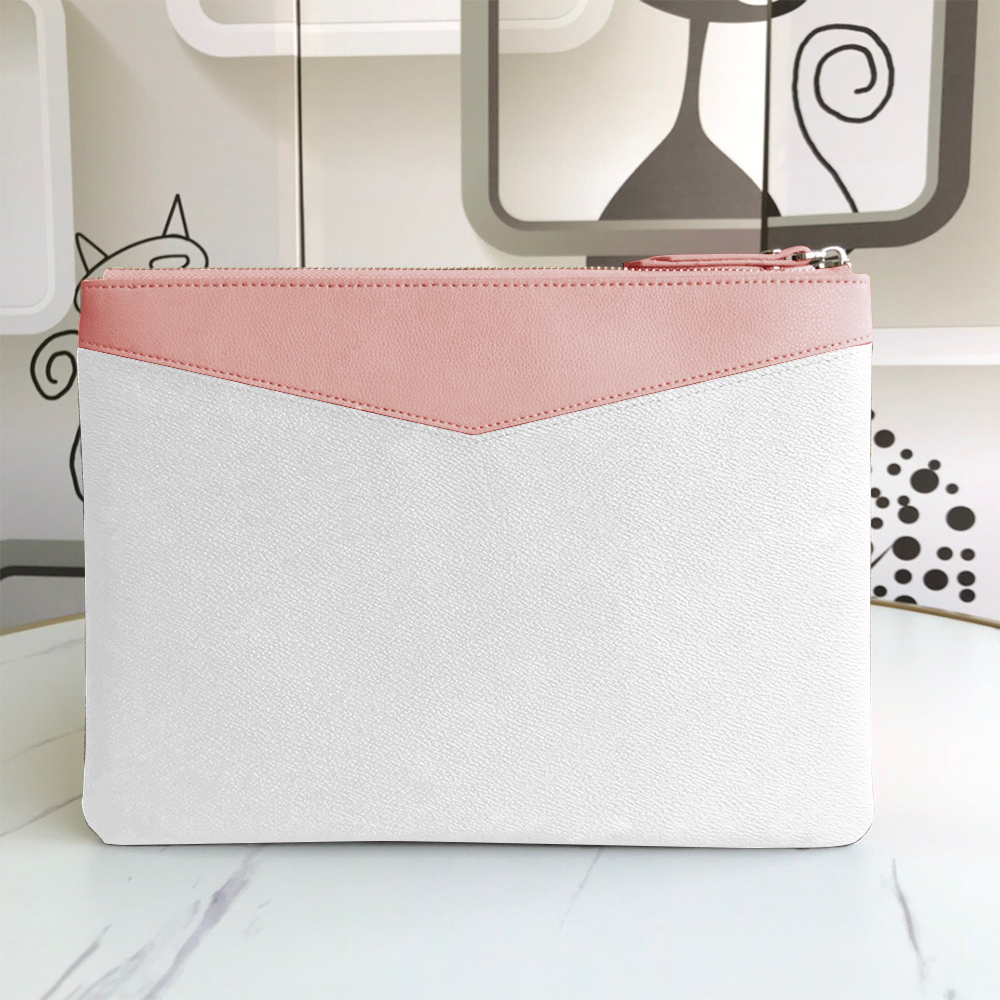 

Clutch Bags men women Wallet hand Wash bag zipper Bagspouch cosmetic organizer make up famous classical toiletry High quality 29.5x 21x1 cm, No1- coffee+old flower