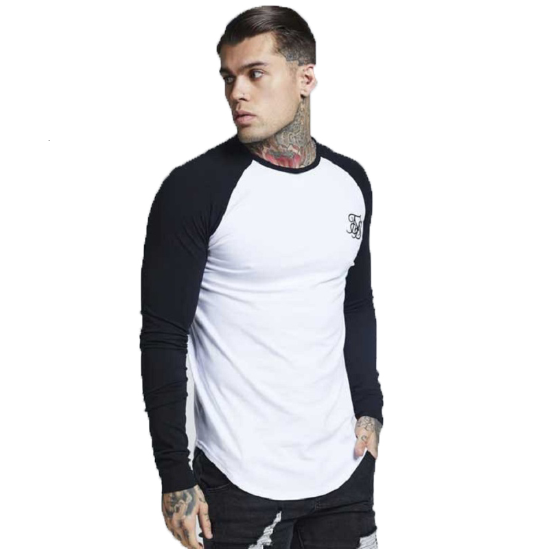 

2021 Mens Casual Tshirt Sik Silk Spring Man T-shirt Hip Hop Fashion Shirts Siksilk Long Sleeve Brand t Shirt Men Jxlo