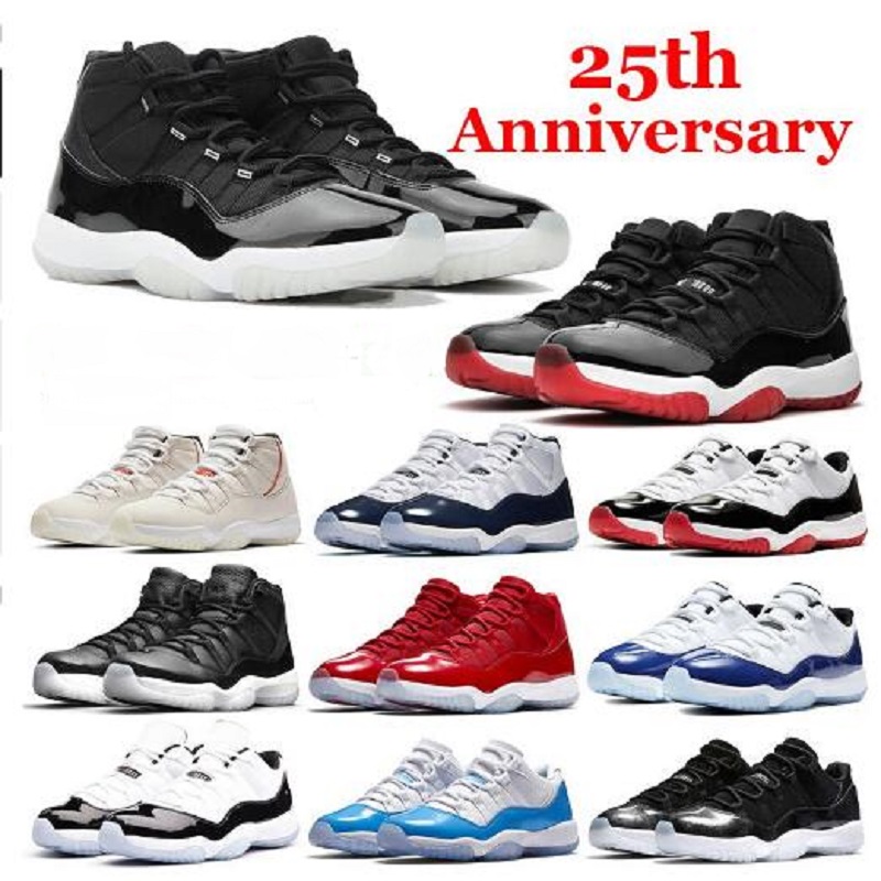 

Man Woman Jubilee 25th anniversary 11 mens basketball shoes 11s sneakers high concord 45 pantone low white bred legend blue men women sports trainers, Color 30
