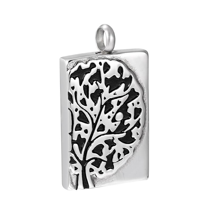

Pendant Necklaces CMJ9913 Design Tree Of Life Urn Necklace For Ashes Cremation Jewelry Durable And Fadeless Memorial, Silver