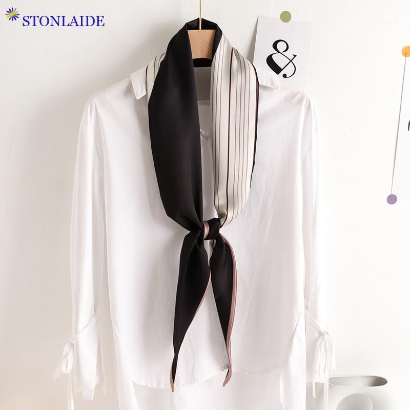 

Scarves 2021 Desinger Luxury Scarfs Summer Hat Decoration Chiffon Long Silk For Women Printing Spring Neck Tie Scarf, Blue;gray