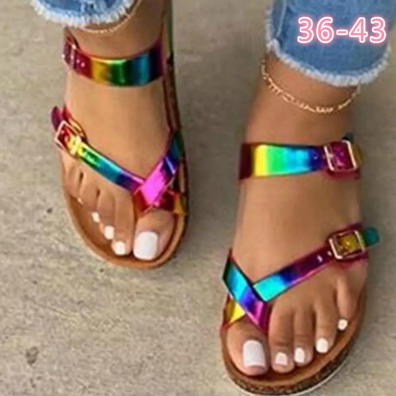 

Slippers Flip Flops Women Sexy Open Toe Vacation Beach Woman Shoes Platform Rome Sandals Plus Size Ladies 36-43, Black