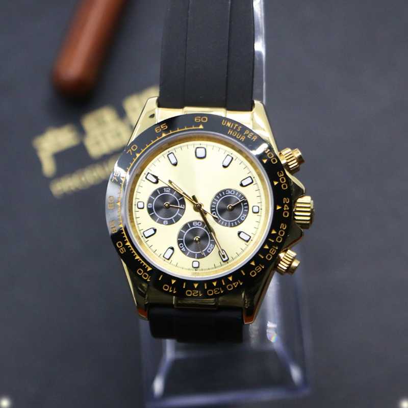 

Watch Series Watches For Men Wrist Watch tools Folding buckle Round chronograph Montre Mechanical Automatic Waterproof Stopwatch branded Wristwatches, Watch strap