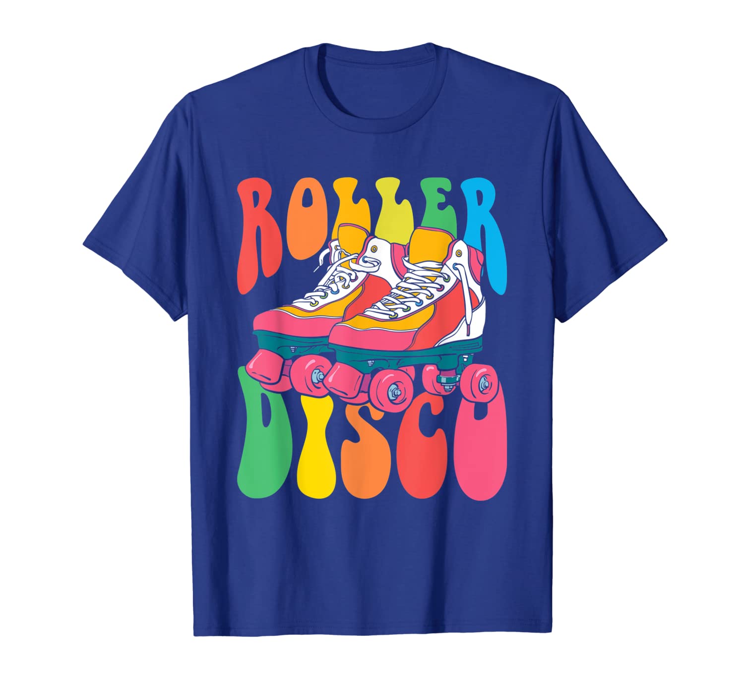 

Roller Disco Shirt Seventies 70's Costume TShirt Skates, White;black