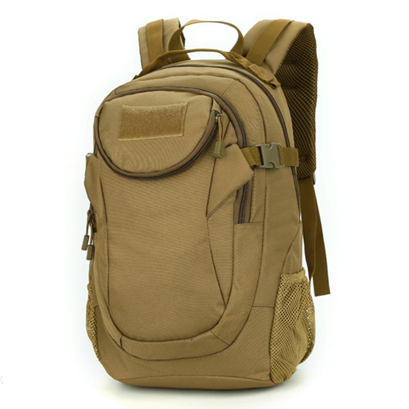 

Outdoor Bags Camping Hiking Backpack Military Shoulder Bag Molle System 25L Sports Travel Army Tactical Trekking Fishing Rucksack, Khaki