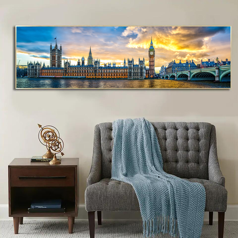 

Canvas Prints Wall Painting Landscape Bridge Sunset Wall Art Pictures For Living Room Bedside Posters Prints Modern Home Decor