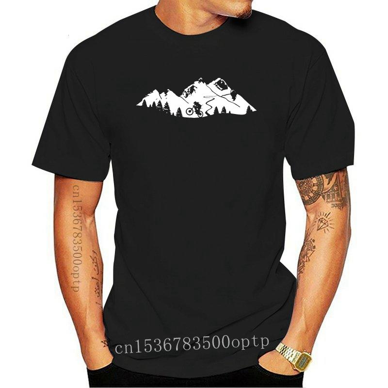 

Men's T-Shirts Mountain Biking Mtb Trail Cool T Shirts For Guys 2021 Man Wearing Tshirt Breathable Fitted 100% Cotton, White;black
