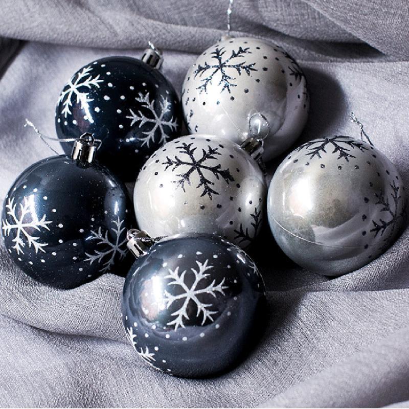

Party Decoration 6PCS Christmas Ball Ornaments Multicolor Plastic Hanging Pendants Craft Decor Festive & Supplies