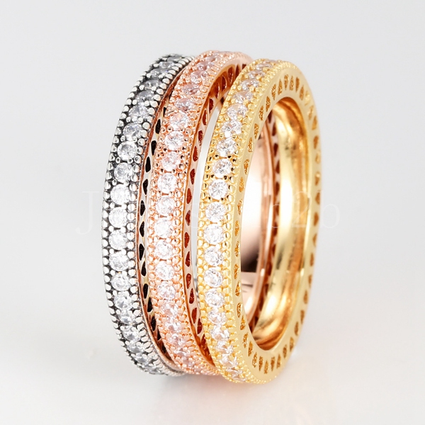 

S925 silver gold snap statement stones gemstone love ring jewelry Brand by fashion Designer Gifts for Women Girls with original box wholesaler PL010, Slivery;golden