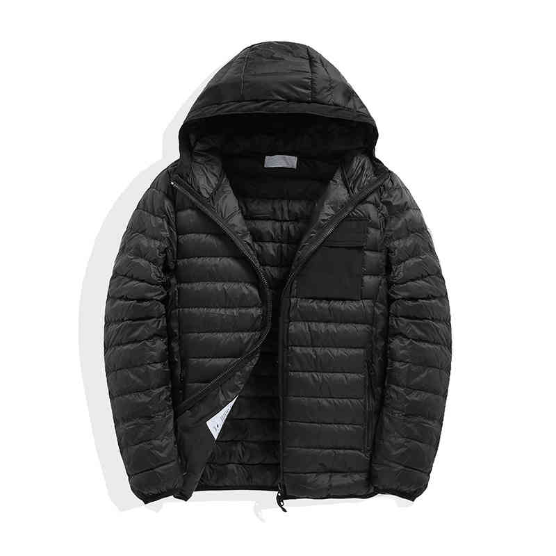 

Men's Down & Parkas men Mens jackets windbreaker warm hoodies casual fashion winter down jacket thin hoodis Coats 75U1, Black