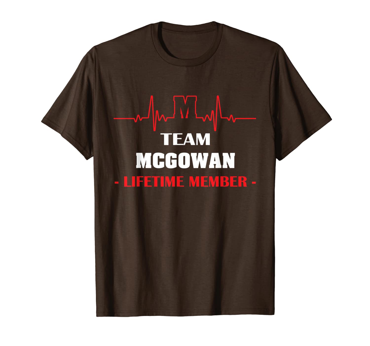 

team mcgowan lifetime member family youth kid shirt 5ts, White;black
