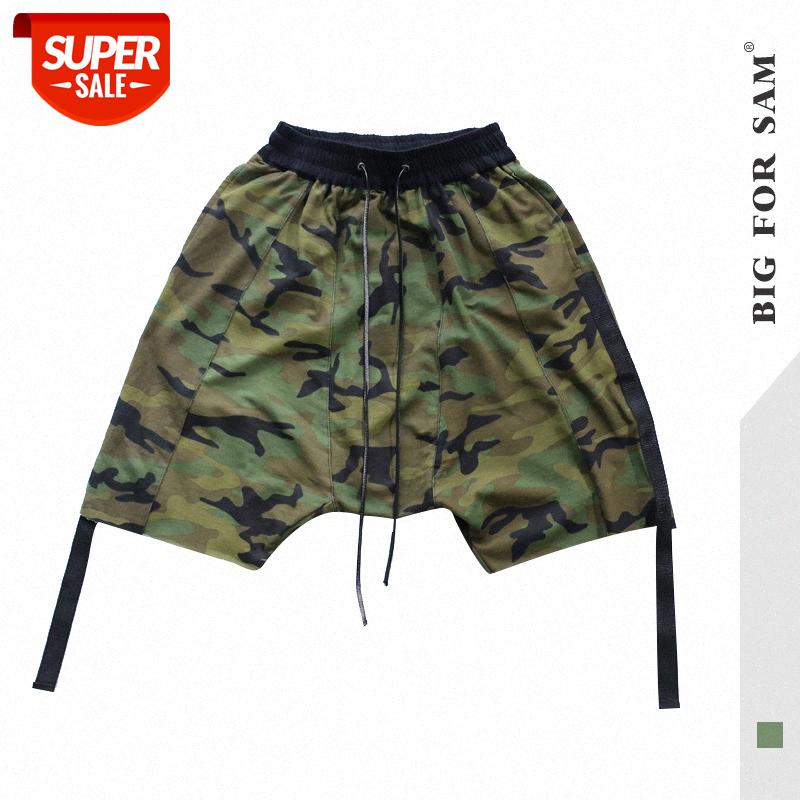 

Hanging crotch fly squirrel men's casual camouflage shorts for men #tB82, Black