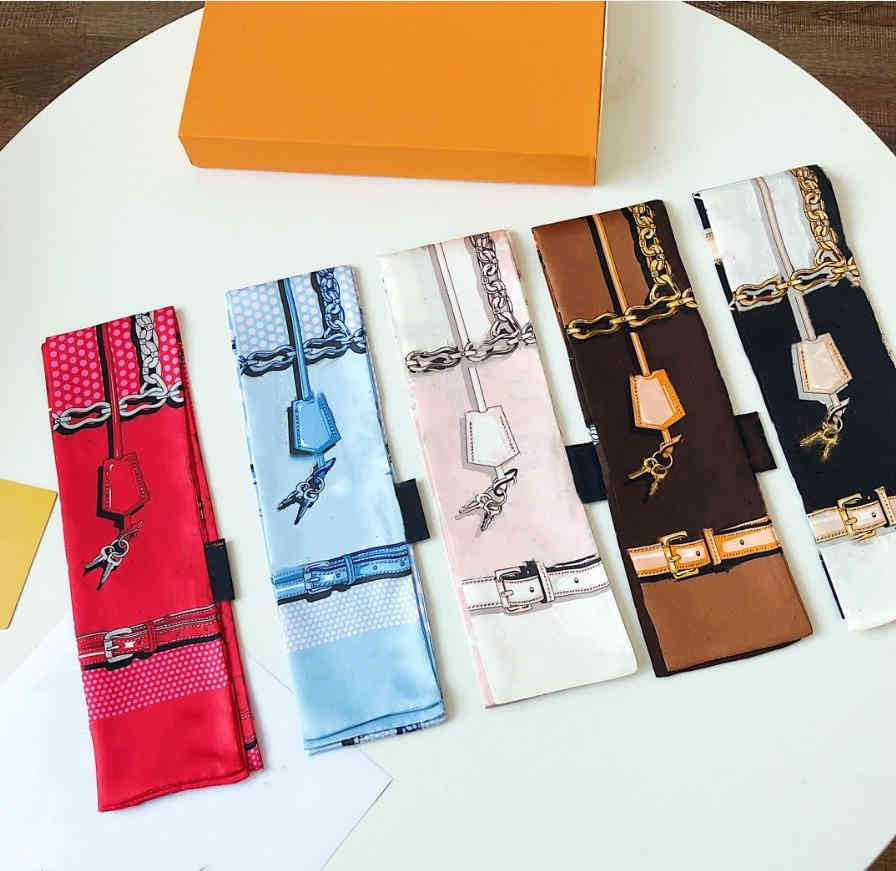 

Spring Scarf Women's Alphabetic Print Tie Hair Polyester