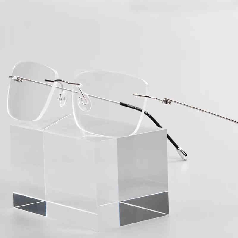 

Factory Direct Price Prescription Eye Frames Women Fashion with Clear Lenses Rimless Eyeglasses for Computer Mens
