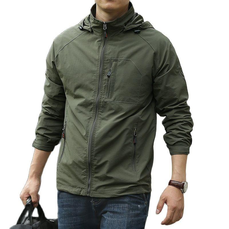 

Hunting Jackets NANCY TINO Hiking Jacket For Men Spring Outdoor Sports Breathable Coats Climbing Windbreaker Travel Waterproof, Camo;black