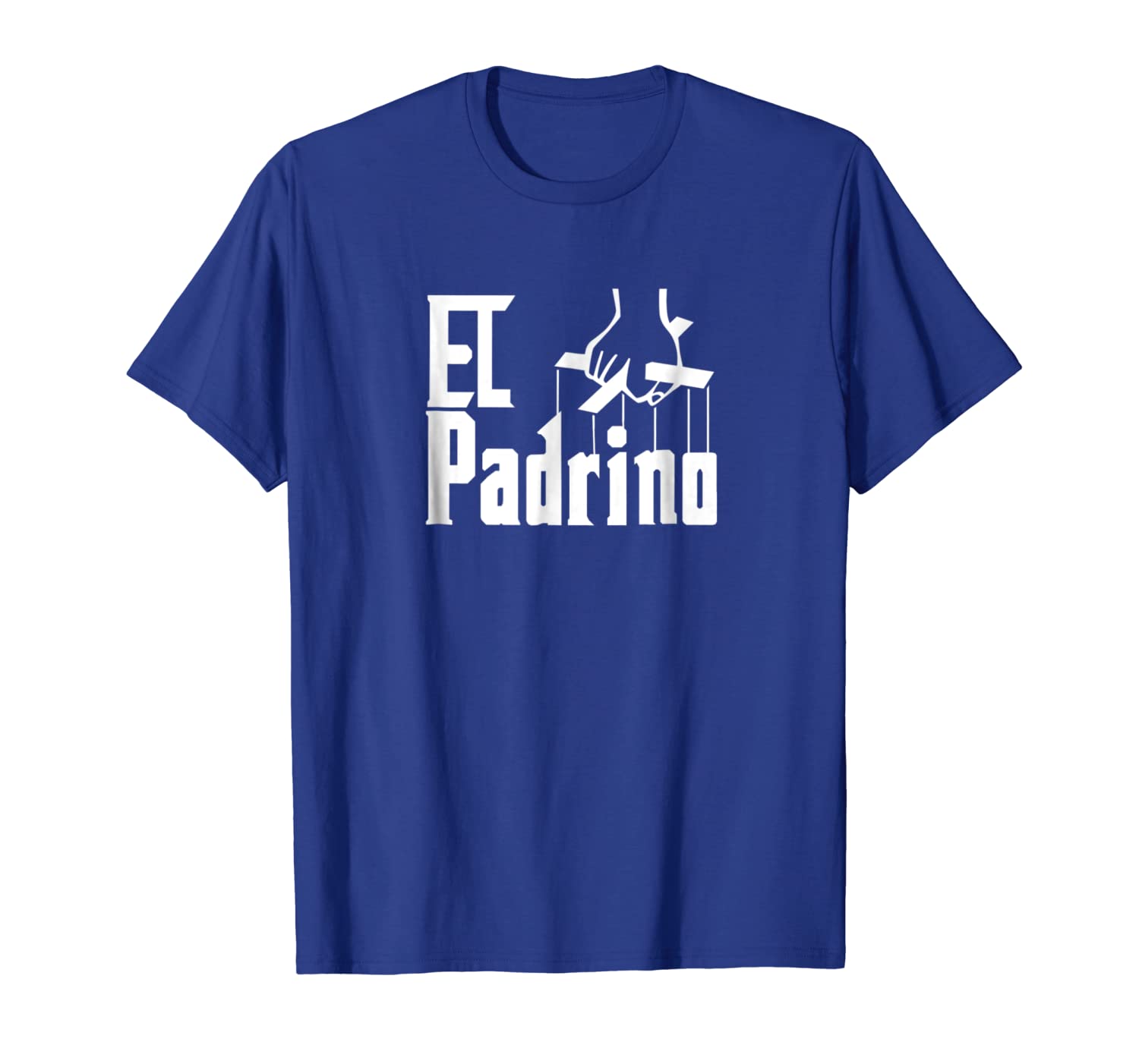 

funny el padrino t-shirt for spanish godparent, White;black