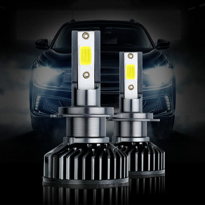 

Car Headlights 2pcs F2 LED Headlight H1/H3/H4/H7/H8/H11 Mini Lights COB LED90059006 Modified One-piece High Beam Low